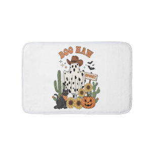 Tapis De Bain Fantôme de Cow Spot Western-Funny Halloween