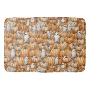 Tapis De Bain Fantôme et Citrouille