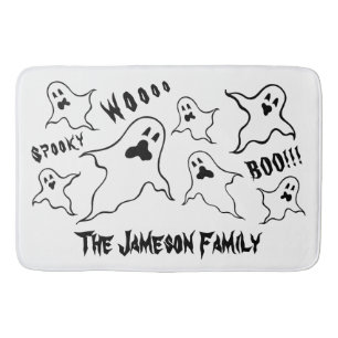 Tapis De Bain Fantômes d'Halloween Éffrayants personnalisés