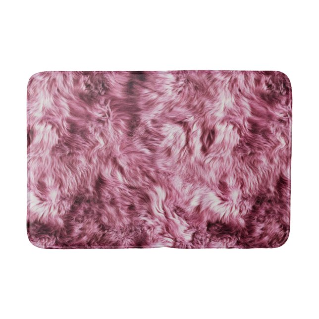 Tapis De Bain Faux Faux Roses Profonds (Devant)