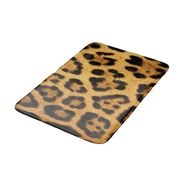 Tapis De Bain Faux Jaguar Peau Salle de bain Mat (Angle)