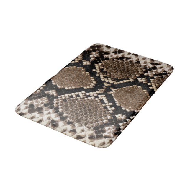Tapis De Bain Faux Python Snake Skin Salle de bain Mat (Angle)