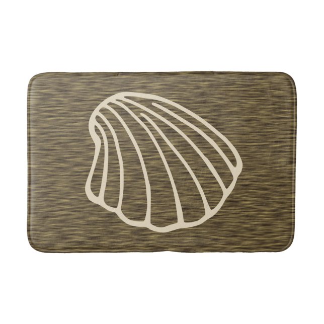 Tapis De Bain Faux Wood Summer Beach Bain Mat Tapis (Devant)