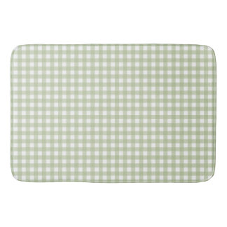 Tapis De Bain Faye et Lauren Green Gingham 1