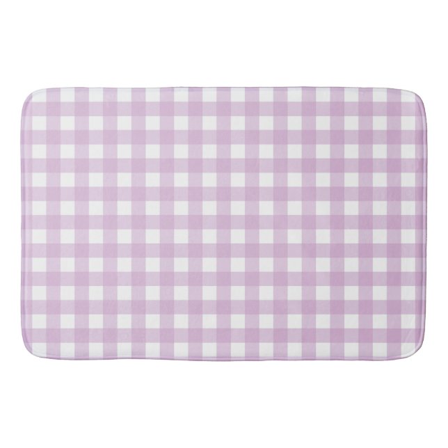 Tapis De Bain Faye et Lauren Pink Plaid (Devant)