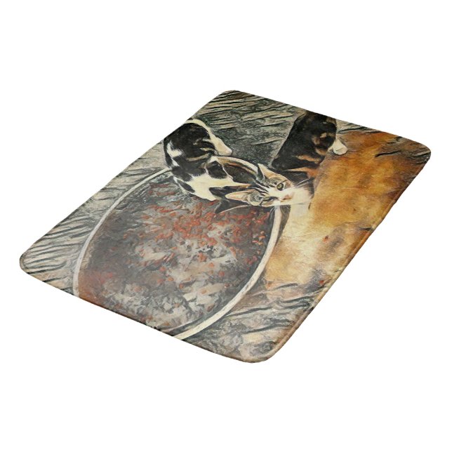 Tapis De Bain Feeding Time ! (Angle)