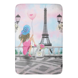 Tapis de bain Femme à Paris - Tour Eiffel