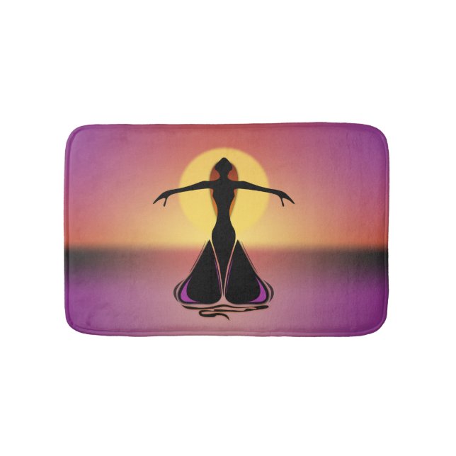 Tapis De Bain Femme en fleurs (Devant)