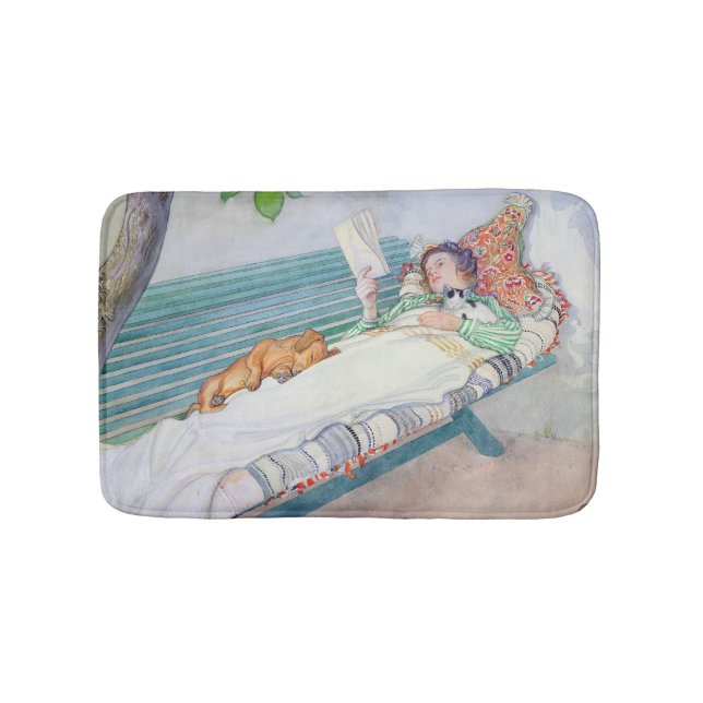 Tapis De Bain Femme se trouvant sur un banc, 1913 (Devant)