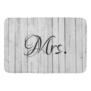 Tapis De Bain Femme - Son et ses Mr et Mme Bride Groom Rustic