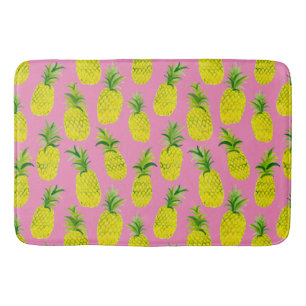 Tapis De Bain Fête d'ananas tropical fruité fun