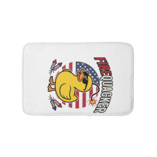 Tapis De Bain Feu d'artifice Canard Patriotique Conception Vecto