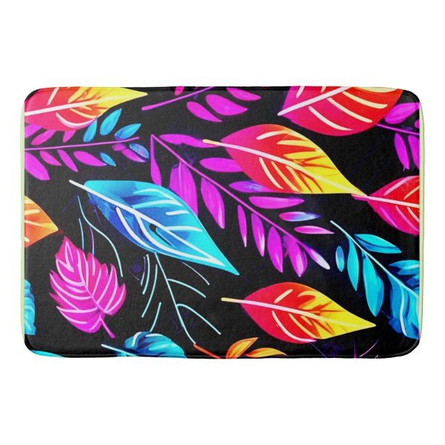 Tapis De Bain Feuillage tropical : Art feuille (Devant)