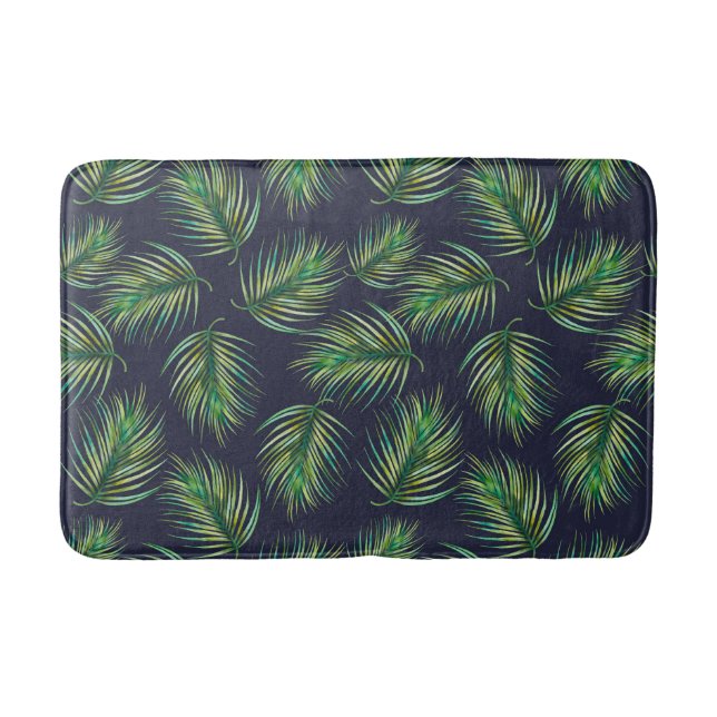 Tapis De Bain Feuille de fougère botanique (Devant)