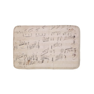 Tapis De Bain Feuille de score de 'clair de lune Sonata
