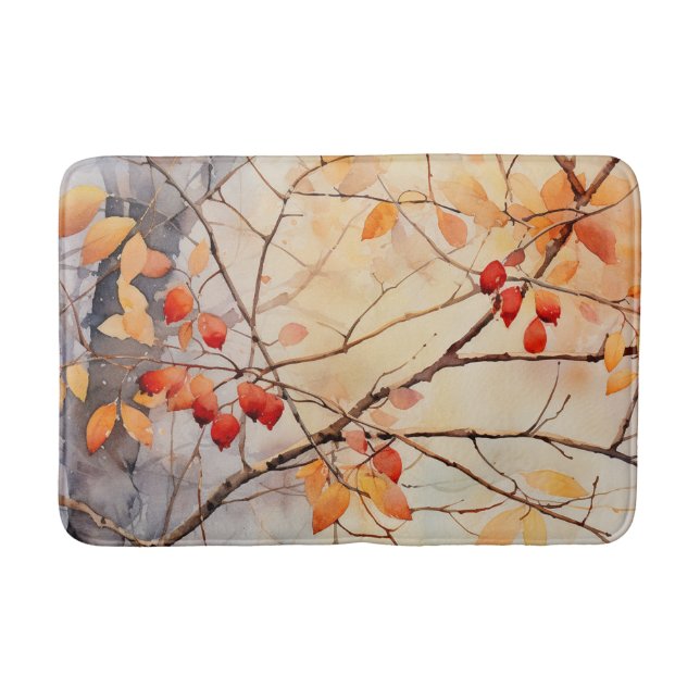 Tapis De Bain Feuilles automnales Bath Mat (Devant)