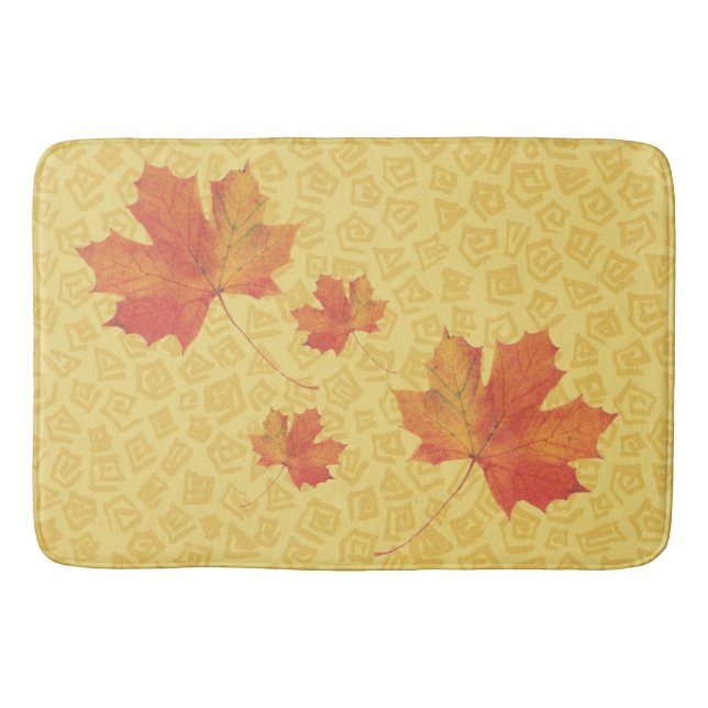 Tapis De Bain Feuilles automnales Bath Mat (Devant)