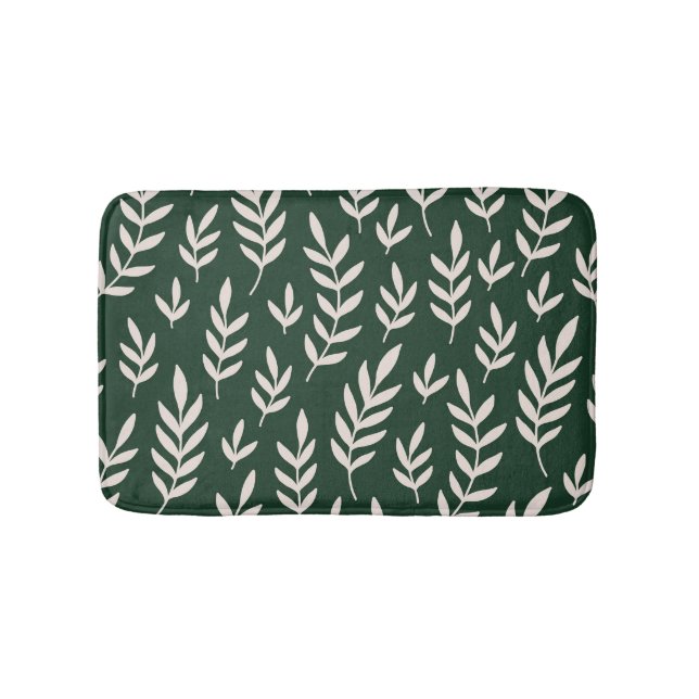 Tapis De Bain Feuilles blanches (Devant)