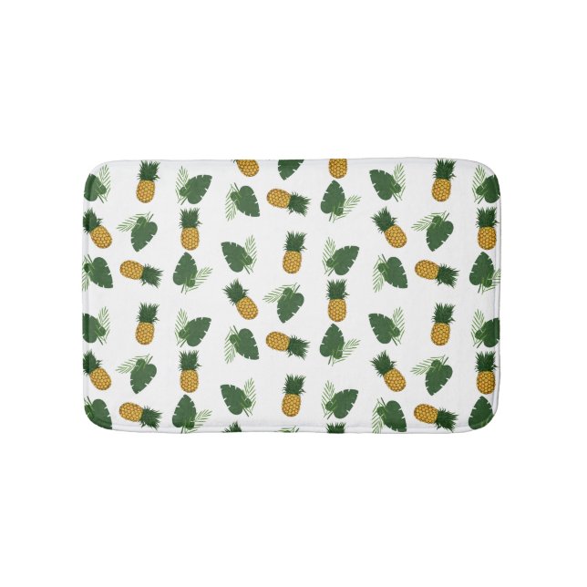Tapis De Bain Feuilles D'Ananas Et De Palmiers (Devant)