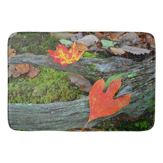 Tapis De Bain Feuilles d'automne Bain/Cuisine Mat (Devant)