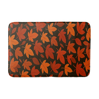 Tapis De Bain Feuilles d'automne orange