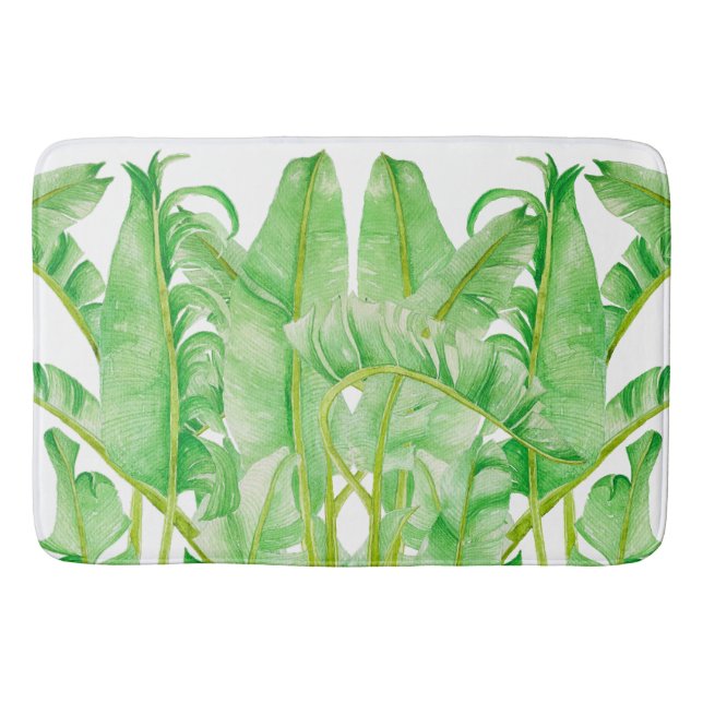 Tapis De Bain Feuilles de bananes sur un bain (Devant)