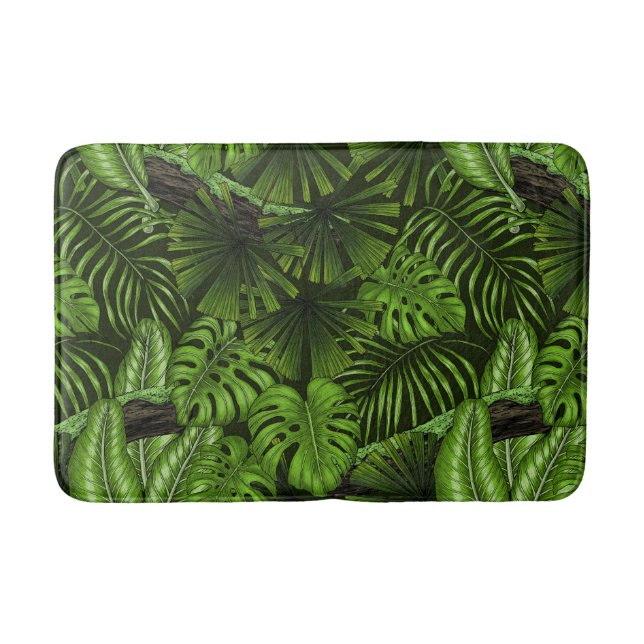 Tapis De Bain Feuilles de la jungle (Devant)