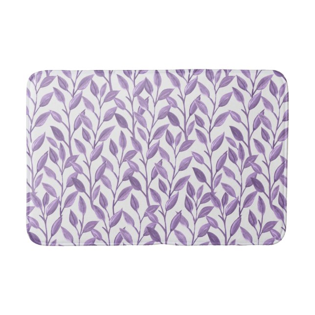 Tapis De Bain Feuilles de lavande (Devant)