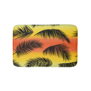 Tapis De Bain Feuilles de palmiers : motif sans soudure.
