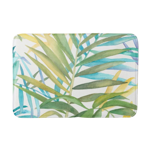 Tapis De Bain Feuilles de palmiers tropicaux (Devant)