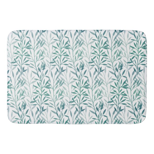 Tapis De Bain Feuilles et succursales transparents (Devant)