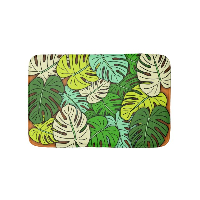 Tapis De Bain Feuilles Monstera #3 (Devant)