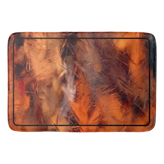 Tapis De Bain Feuilles sous glace (Devant)