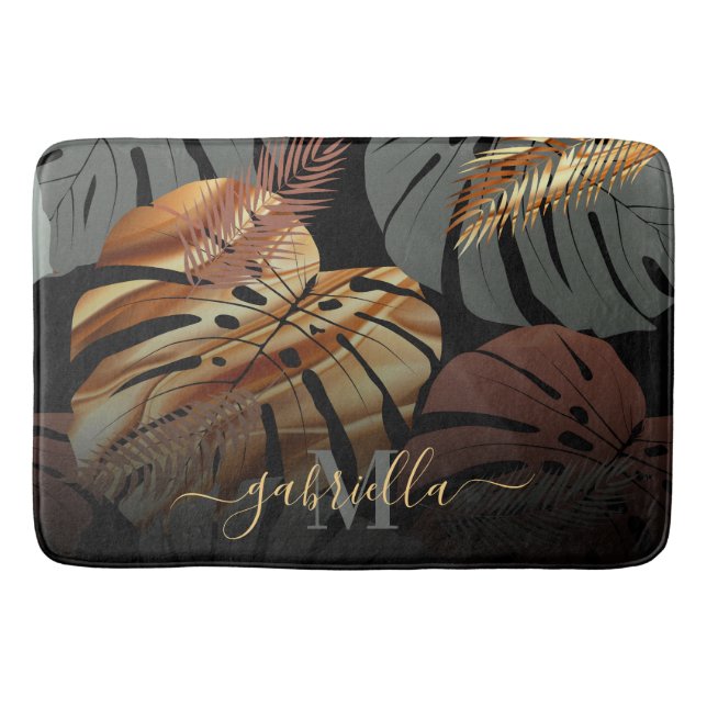 Tapis De Bain Feuilles thématiques élégants (Devant)