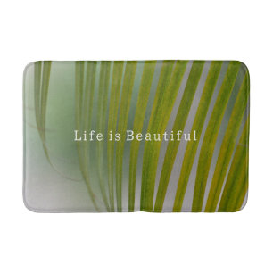 Tapis De Bain Feuilles Vertes Tropicales de Kauai (photo prise p