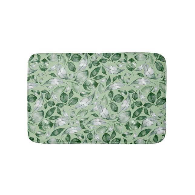Tapis De Bain Feuilles verts (Devant)
