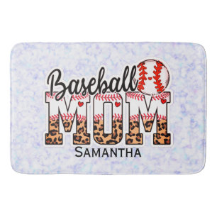 Tapis De Bain Fier Mère De Baseball - Amateur Du Jour Du Jeu