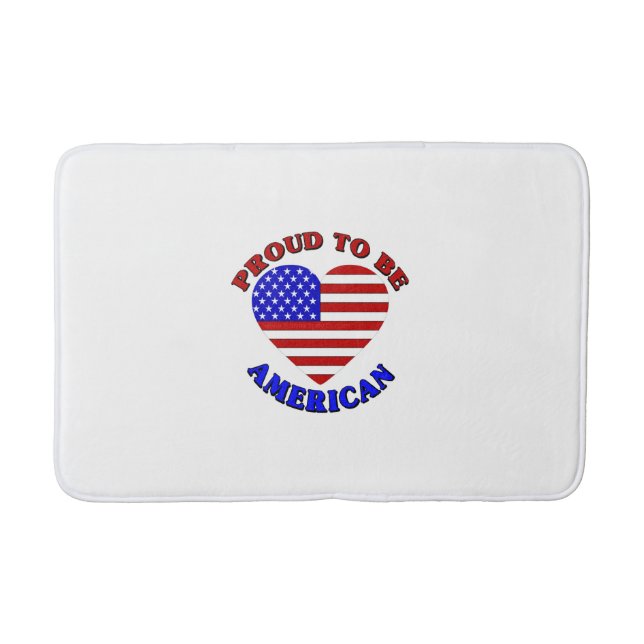 Tapis De Bain Fière D'Être Américaine (Devant)