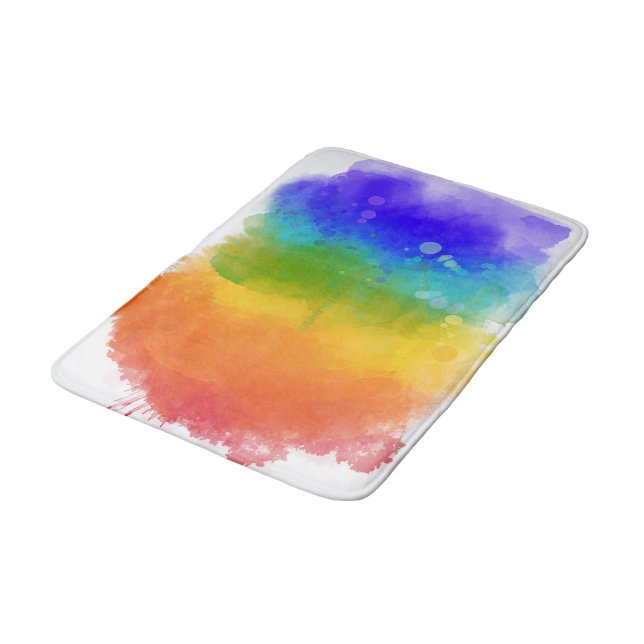 Tapis De Bain Fierté moderne de SlipperyJoe éclaboussure d'énerg (Angle)