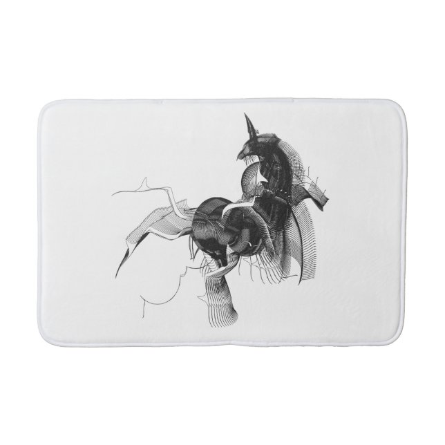 Tapis De Bain Figure Unicorne numérique - Couleur Arrière - plan (Devant)