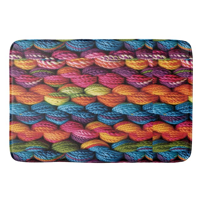 Tapis De Bain Fil arc-en-ciel brillant (Devant)