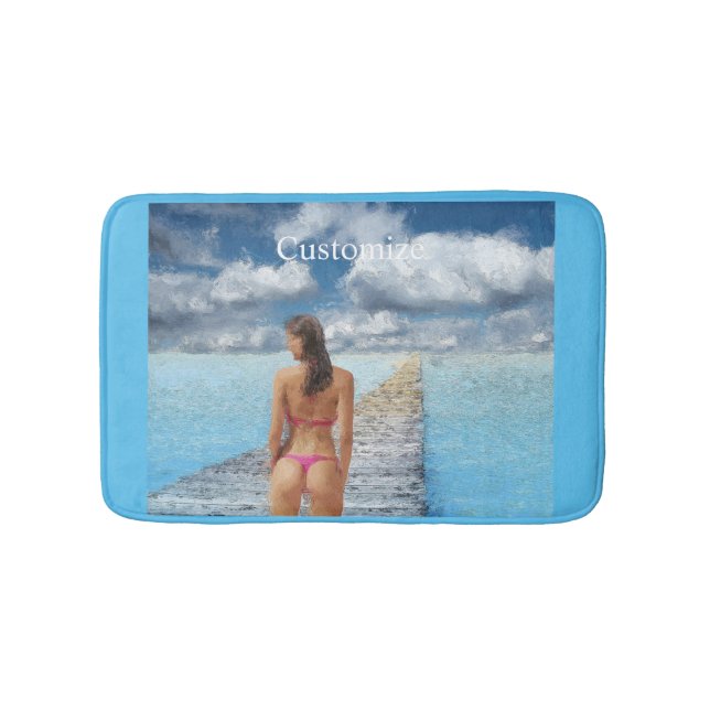 Tapis De Bain Fille Bikini Thunder_Cove (Devant)