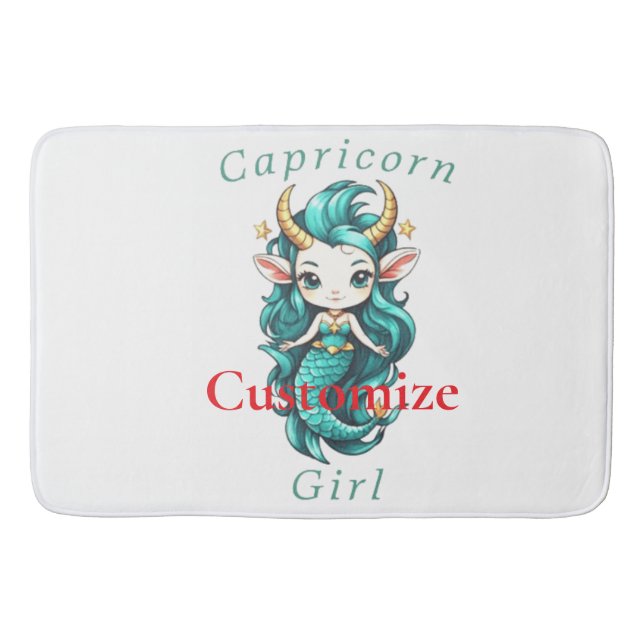Tapis De Bain Fille Capricorne Sirène Thunder_Cove (Devant)
