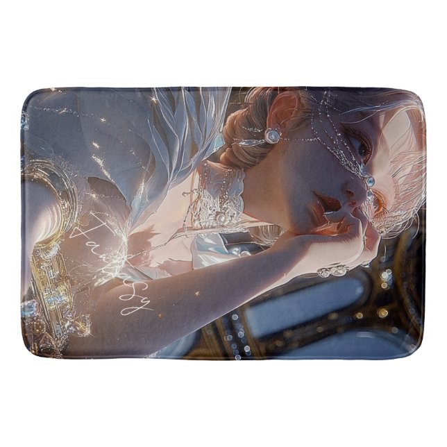 Tapis De Bain Fille de fantasy sombre / Esthétique (Devant)