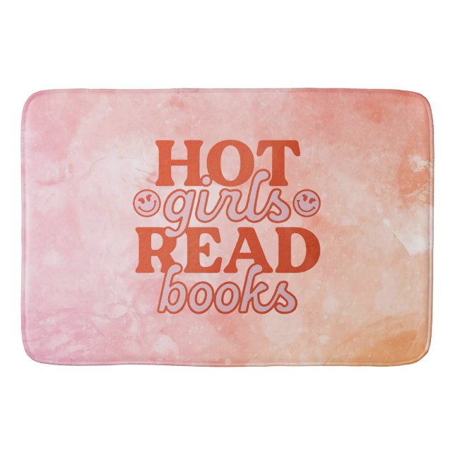 Tapis De Bain Filles Chaudes Lisent Des Livres (Devant)