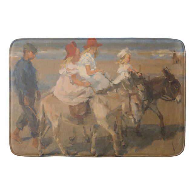 Tapis De Bain Filles équitation ânes sur la plage (Isaac Israels (Devant)