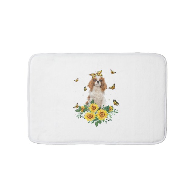 Tapis De Bain Filles Femmes Maman Cavalier King Charles Spaniel  (Devant)
