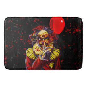 Tapis De Bain Film d'horreur de clown d'Halloween effrayant