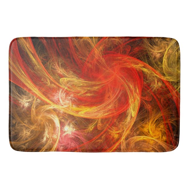 Tapis De Bain Firestorm Nova Art Abstrait (Devant)