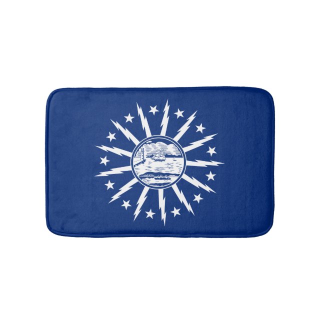 Tapis De Bain Flag of Buffalo, New York Bath Mat (Devant)